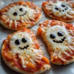 Halloween Mini Pizzas