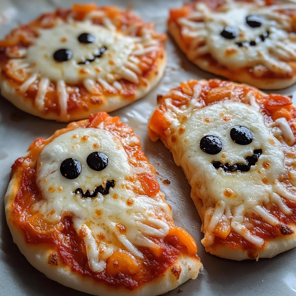 Halloween Mini Pizzas