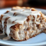 High-Protein Cinnamon Roll Baked Oatmeal