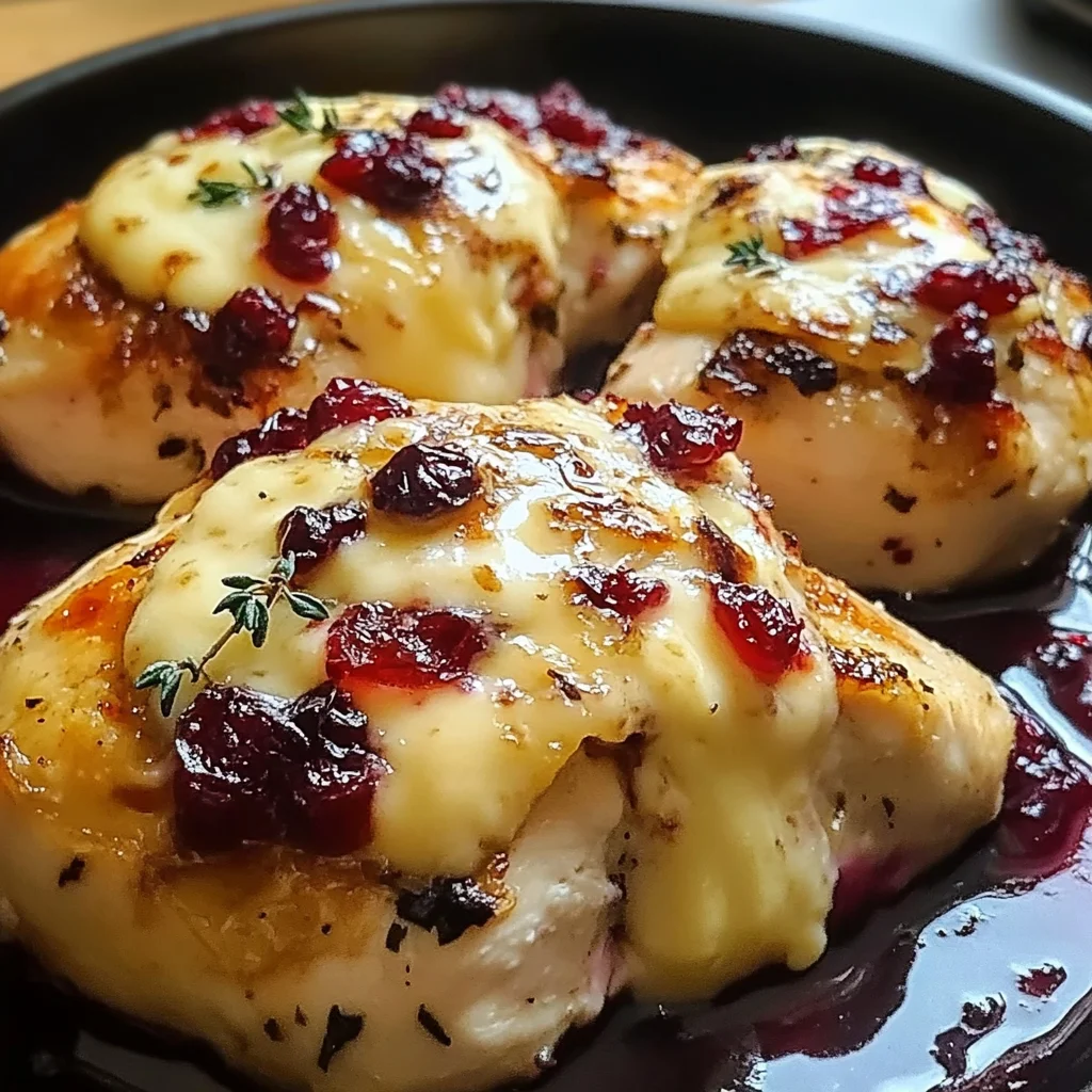 Impressive Cranberry Brie Stuffed Chicken