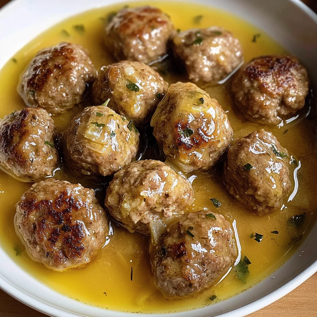 Keftedes In Lemon Sauce