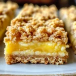 Lemon Oatmeal Crumble Bars