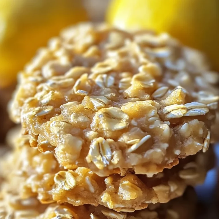Lemon Oatmeal No-Bake Cookies