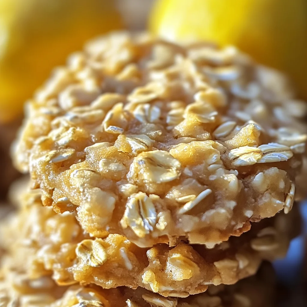 Lemon Oatmeal No-Bake Cookies