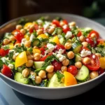 Mediterranean Chickpea Salad with Lemon Vinaigrette: The Best Summer Dish