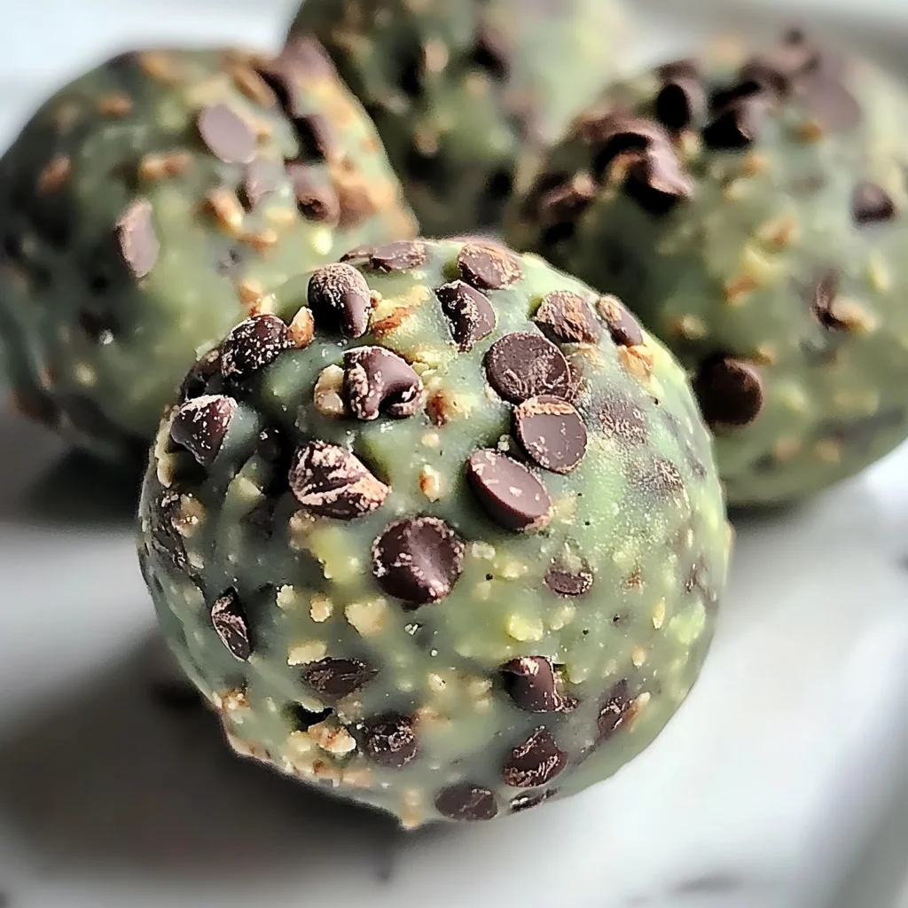 Mint Chocolate Chip Protein Balls
