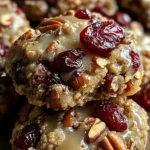 No-Bake Cranberry Pecan Praline Cookies