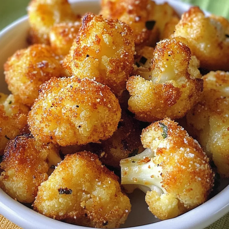 Parmesan Cauliflower Bites - Just 5 Ingredients