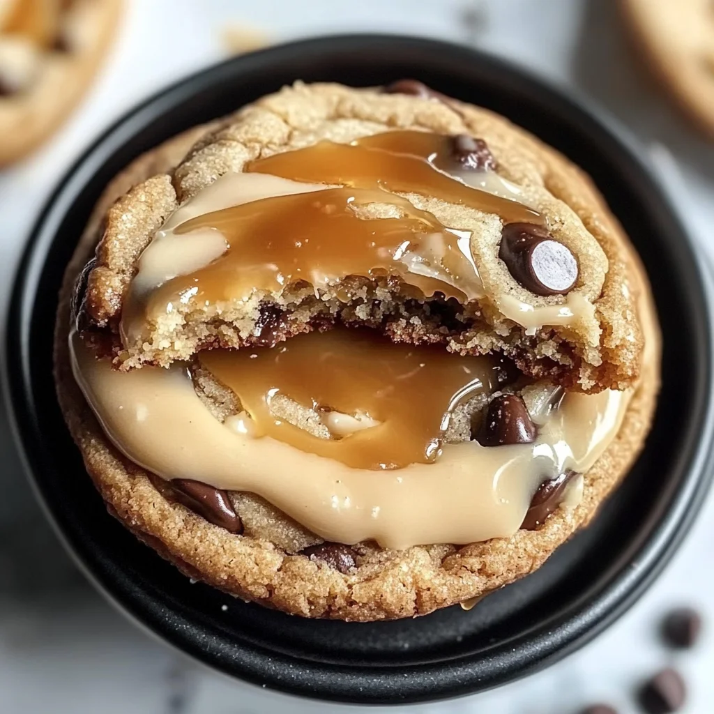 Salted Caramel Cheesecake Cookies