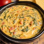 Slow Cooker Queso Spinach Dip
