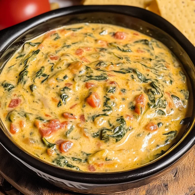 Slow Cooker Queso Spinach Dip