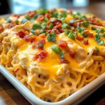 Spicy Southern Cheesy Chicken Spaghetti Casserole