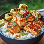 Sriracha Honey Salmon Bowls