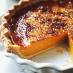 Tasty Pumpkin Pie Brulee with Bourbon Vanilla