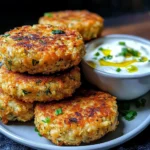 Ultimate Mediterranean Lemon Chickpea Patties with Yogurt Sauce