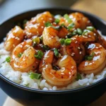20 Minute Honey Garlic Shrimp & Rice Bowl