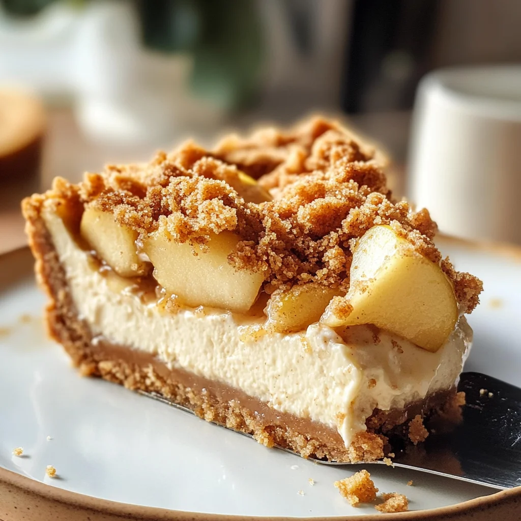Apple Crumble Cheesecake