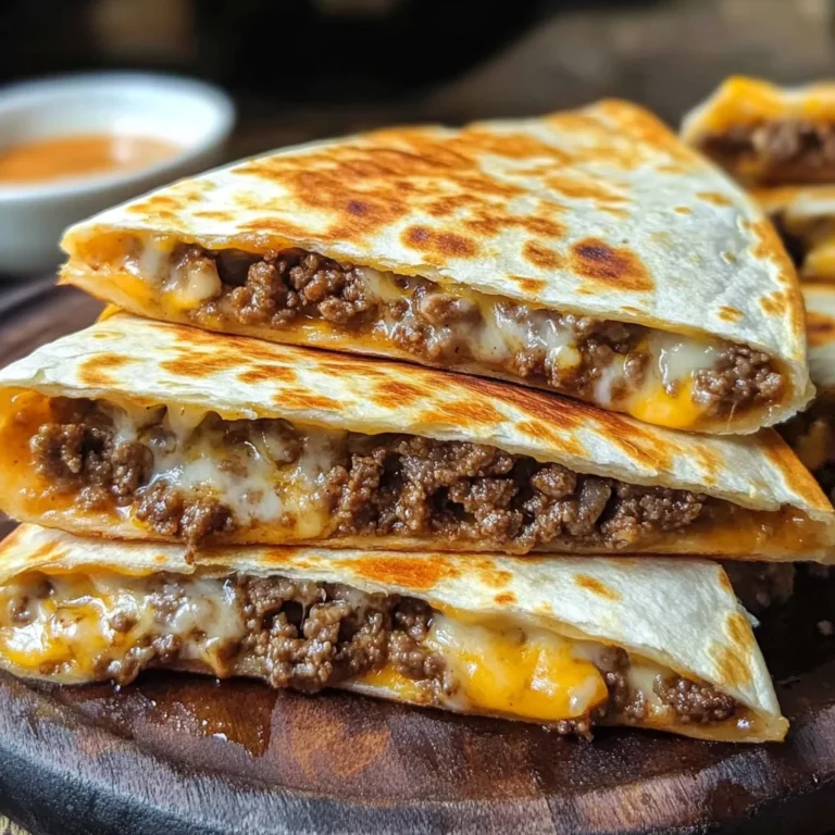 Cheesy Ground Beef Quesadillas Recipe is a must-try!