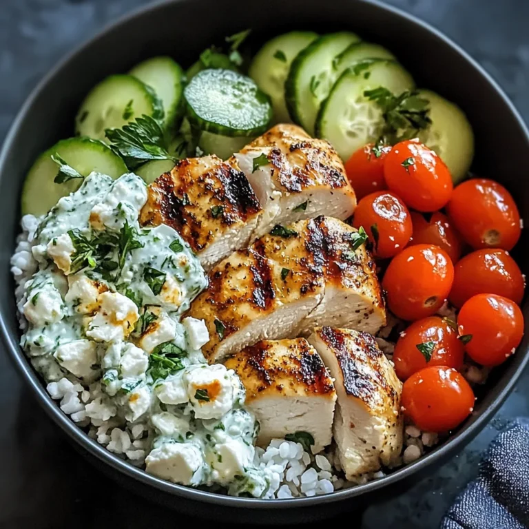 Chicken Tzatziki Bowls