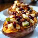 Cranberry Apple Twice-Baked Sweet Potatoes
