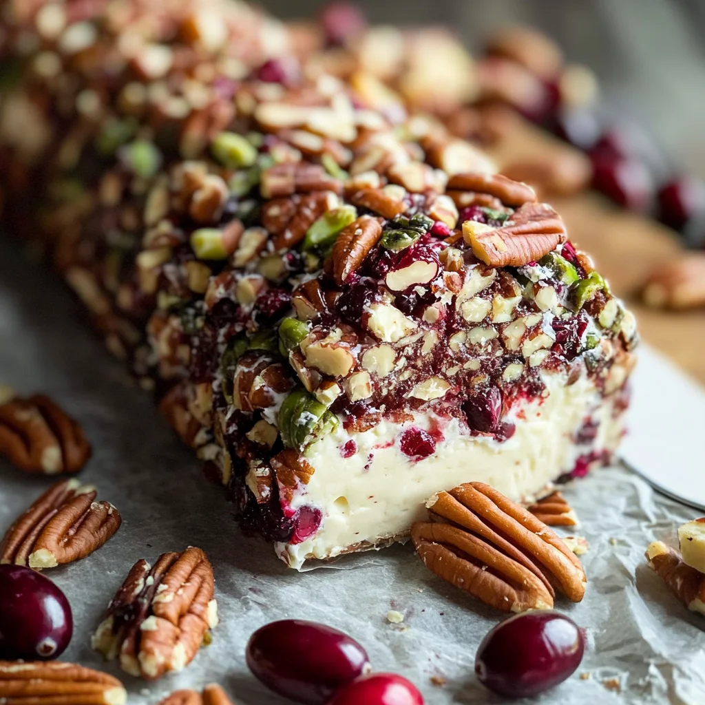 Cranberry Pecan Cheese Log