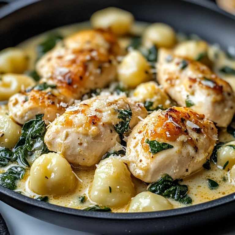 Creamy Garlic Chicken Gnocchi Skillet