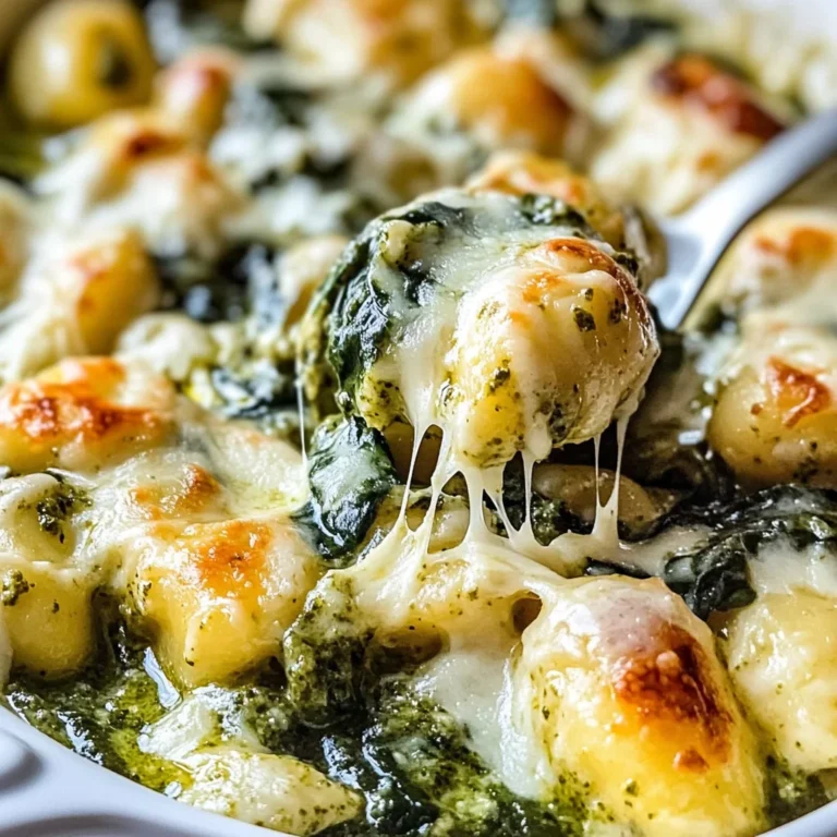 Creamy Pesto Gnocchi with Spinach and Artichokes