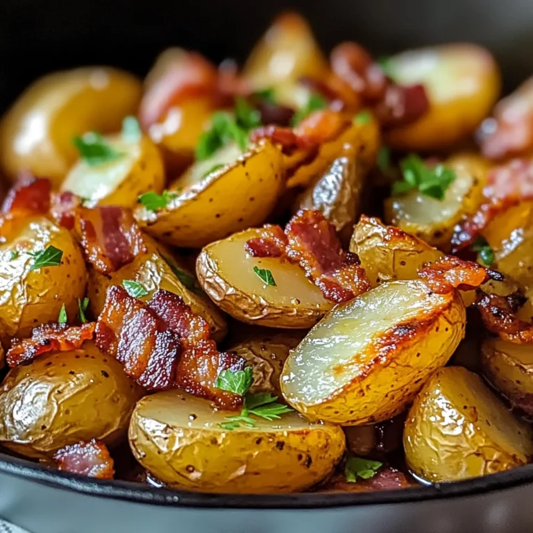 Crispy Bacon Honey Roasted Potatoes