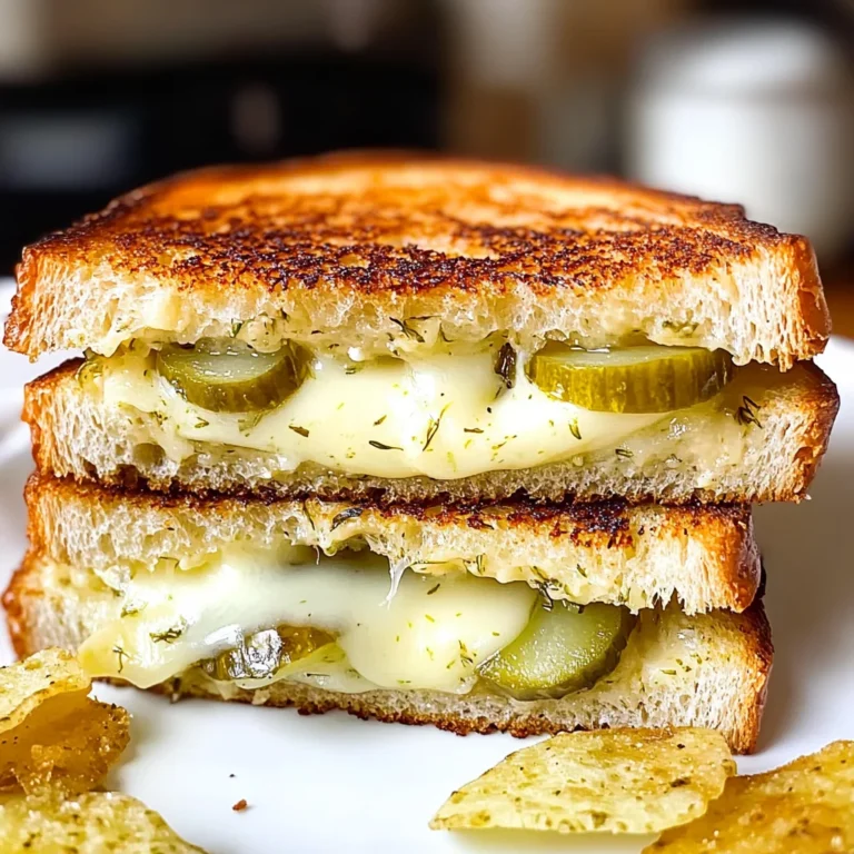 Crispy Dill Pickle Grilled Cheese Sandwich - theamazingfood