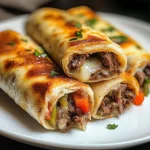 Delicious Keto Philly Cheesesteak Roll Ups