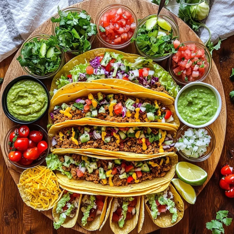 Easy Taco Recipe Dinner Board