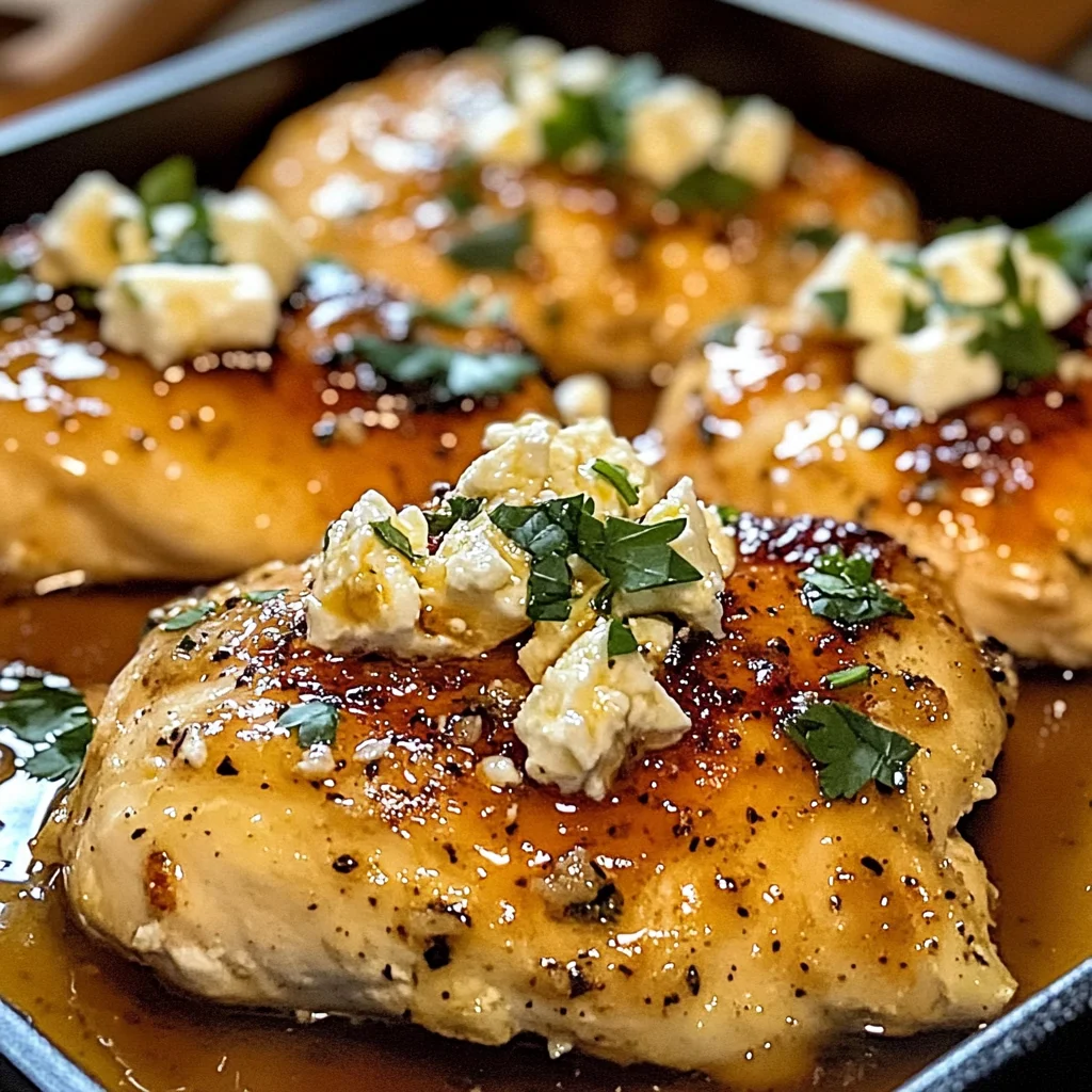 Hot Honey Feta Chicken Dish: A Deliciously Spicy and Savory Recipe