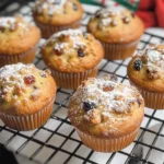 Moist Christmas Stollen Muffins
