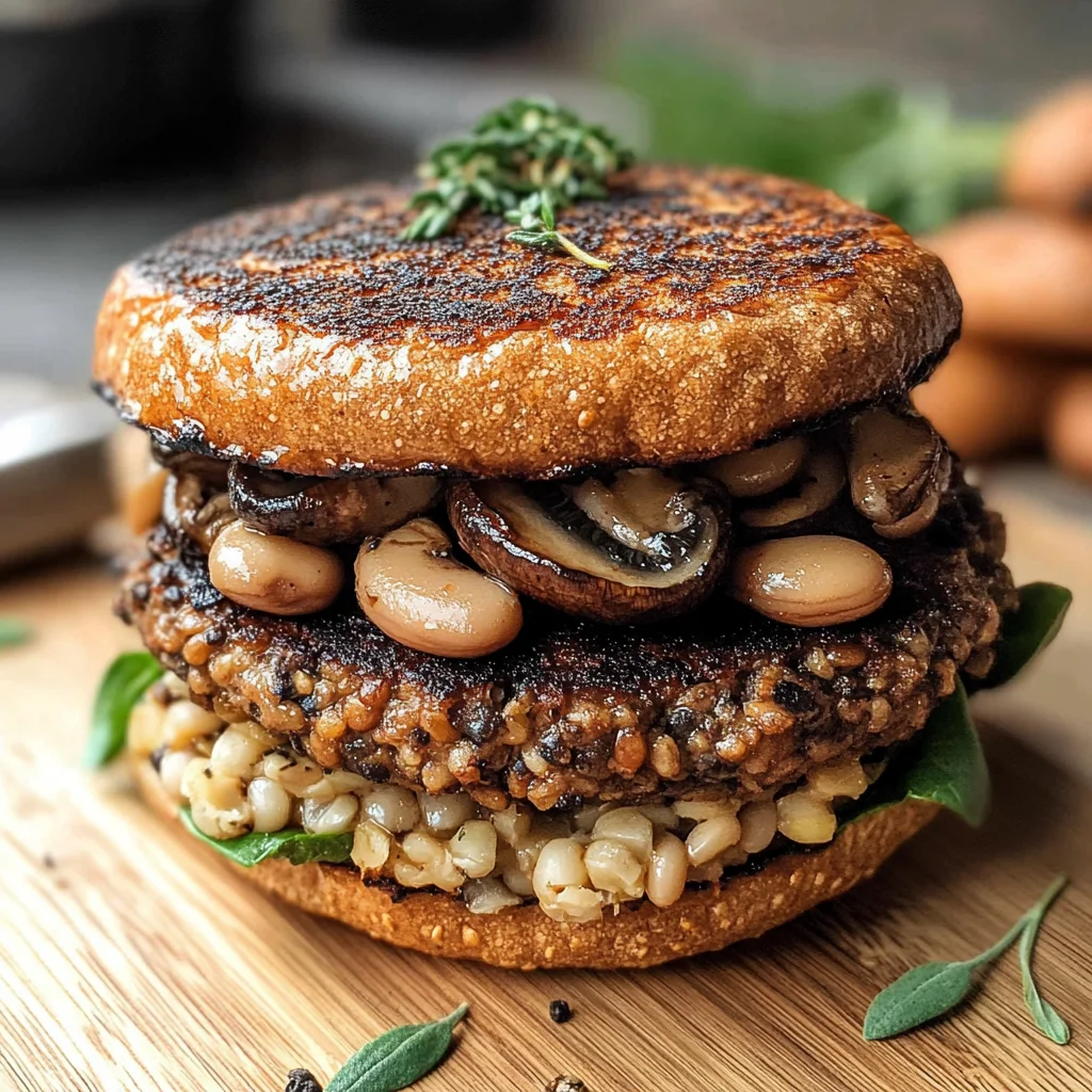 Mushroom Veggie Burgers