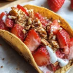 Strawberry Crunch Cheesecake Tacos