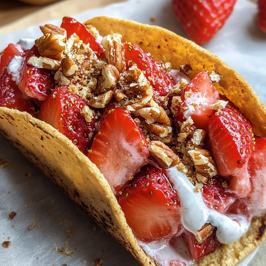 Strawberry Crunch Cheesecake Tacos