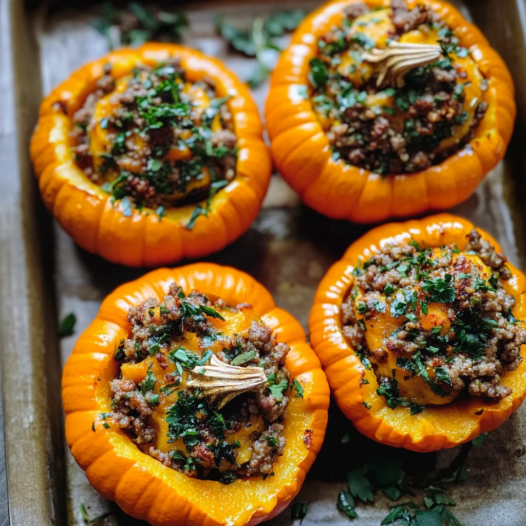 Stuffed Mini Pumpkins Recipe
