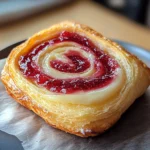 Sugar Raspberry Danish Bun