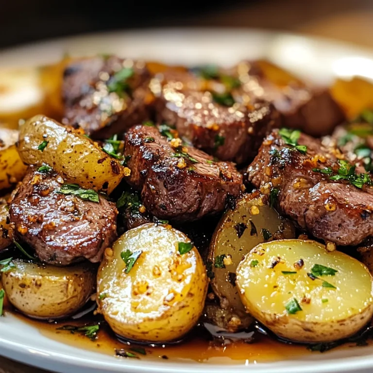 Sweet & Savory Honey Beef with Roasted Potatoes