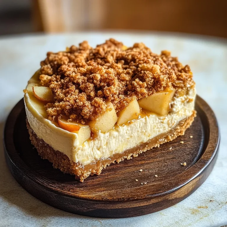 Apple Crumble Cheesecake
