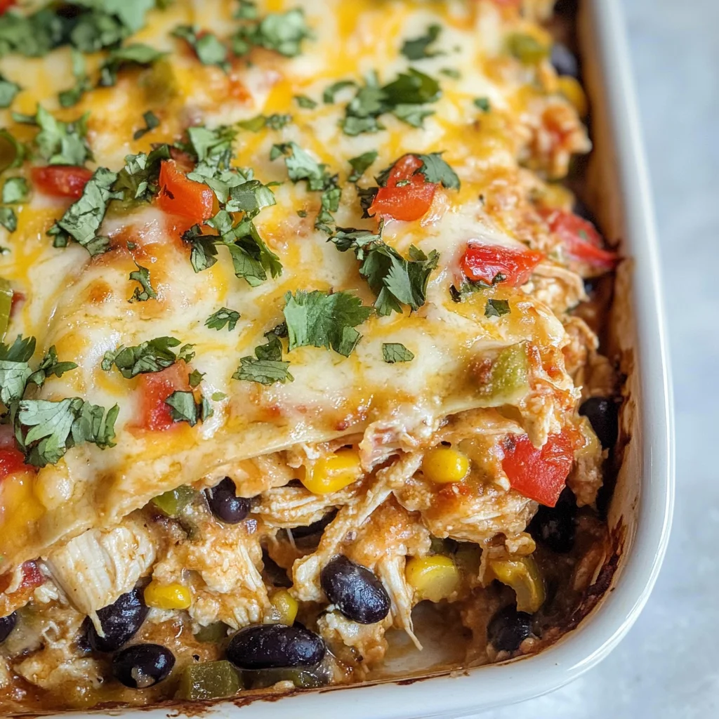 Chicken Burrito Casserole