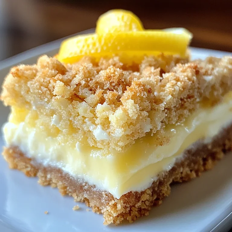 Creamy Lemon Cheesecake Crumb Bars Recipe