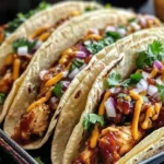 Garlic Butter Honey BBQ Chicken Tacos: Sweet, Savory & Irresistible!