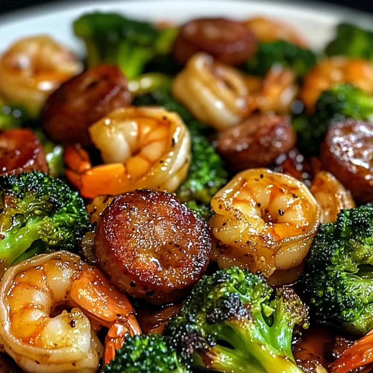 Honey Garlic Shrimp Roasted Broccoli