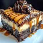 Milky Way Caramel Cheesecake Brownies
