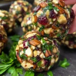 Mini Cranberry Pecan Goat Cheese Balls
