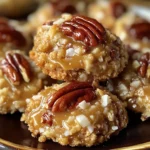 No-Bake Coconut Pecan Praline Cookies