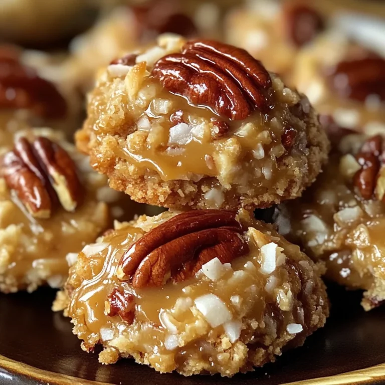 No-Bake Coconut Pecan Praline Cookies