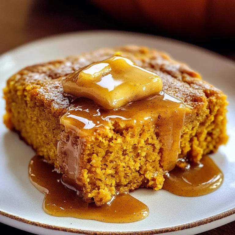 Pumpkin Cornbread with Cinnamon Honey Butter