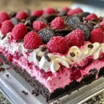 Raspberry Chocolate Lasagna Dessert